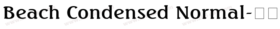 Beach Condensed Normal字体转换